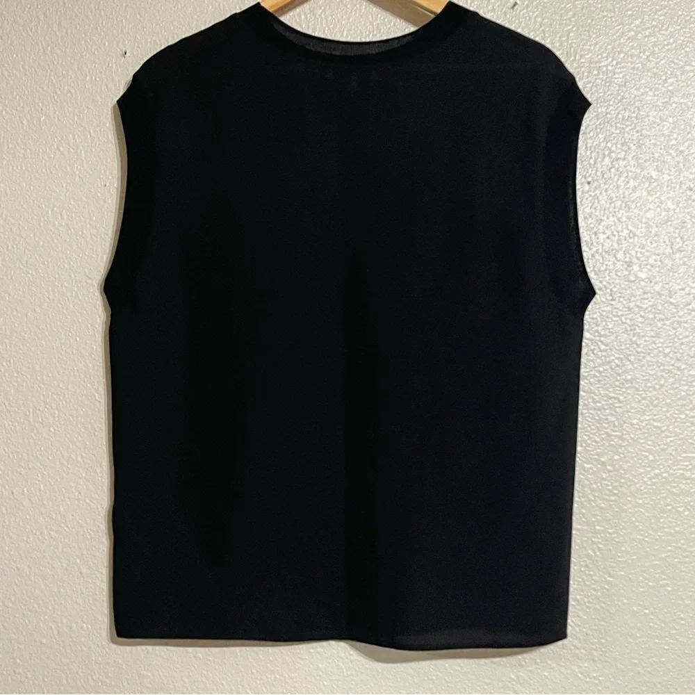 Vince Classic Black‎ Crew Neck Tee_2